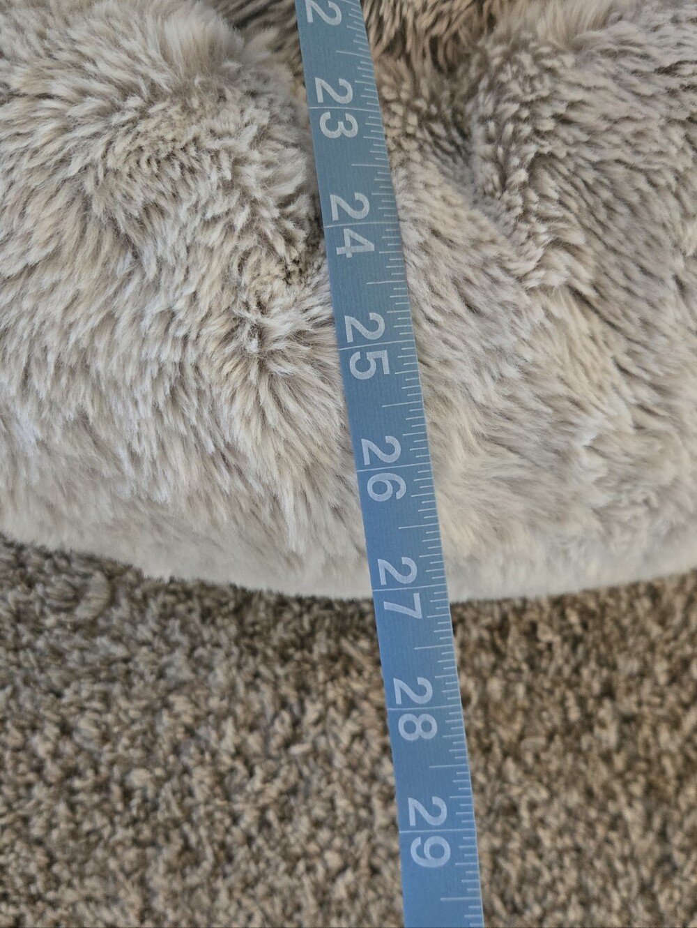 IKEA Plush Round Dog Bed in Cream - Picture 5 of 5